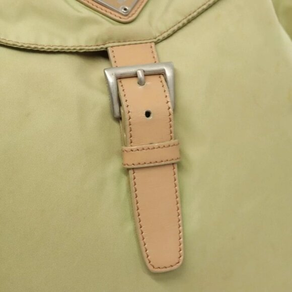 PRADA Backpack Nylon Beige Silver Auth bs28213 main image 12